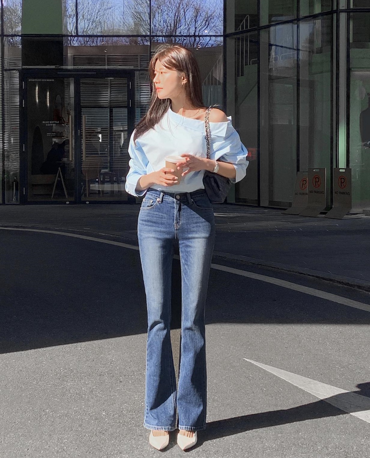 5 cách diện quần jeans cho nàng thấp bé - Ảnh 8. 5 cách diện quần jeans cho nàng thấp bé - Ảnh 8.