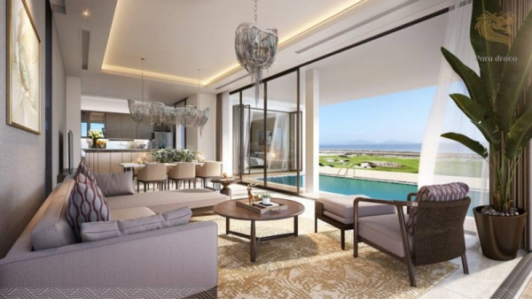 Phối cảnh phòng khách biệt thự mẫu Para Draco Cam Ranh Phối cảnh phòng khách biệt thự mẫu Para Draco Cam Ranh